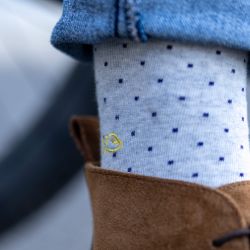 GHOST SQUARE SOCKS  COMBED COTTON