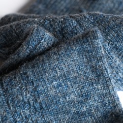 Chaussettes en laine  Bleu jean