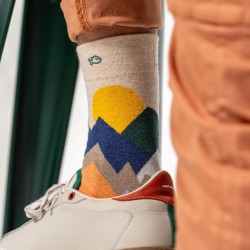 Socks in combed cotton  Patterned - Palccoyo