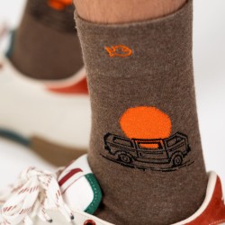 Socks in combed cotton  Patterned - Van trip