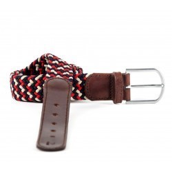 Leather belt elastic weave  The Trendy 33