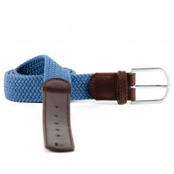 Leather belt elastic weave  The Trendy Air Force