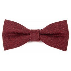 Wool bow tie  Burgundy / Red