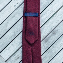 Cravate laine  Bordeaux et rouge