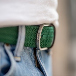 Elastic woven belt  Imperial Green