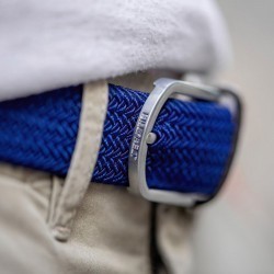 Cobalt Blue  Elastic woven belt