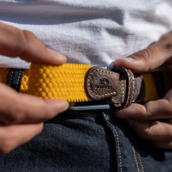 Saffron Yellow  Elastic woven belt