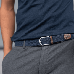 Slate Blue  Elastic woven belt