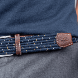 Elastic woven belt  The Club Saffron