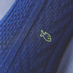 Chaussettes Bleu Marine  avec laine de Mérinos 