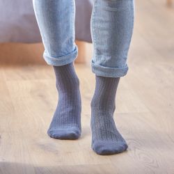 Cotton socks Lace Grey