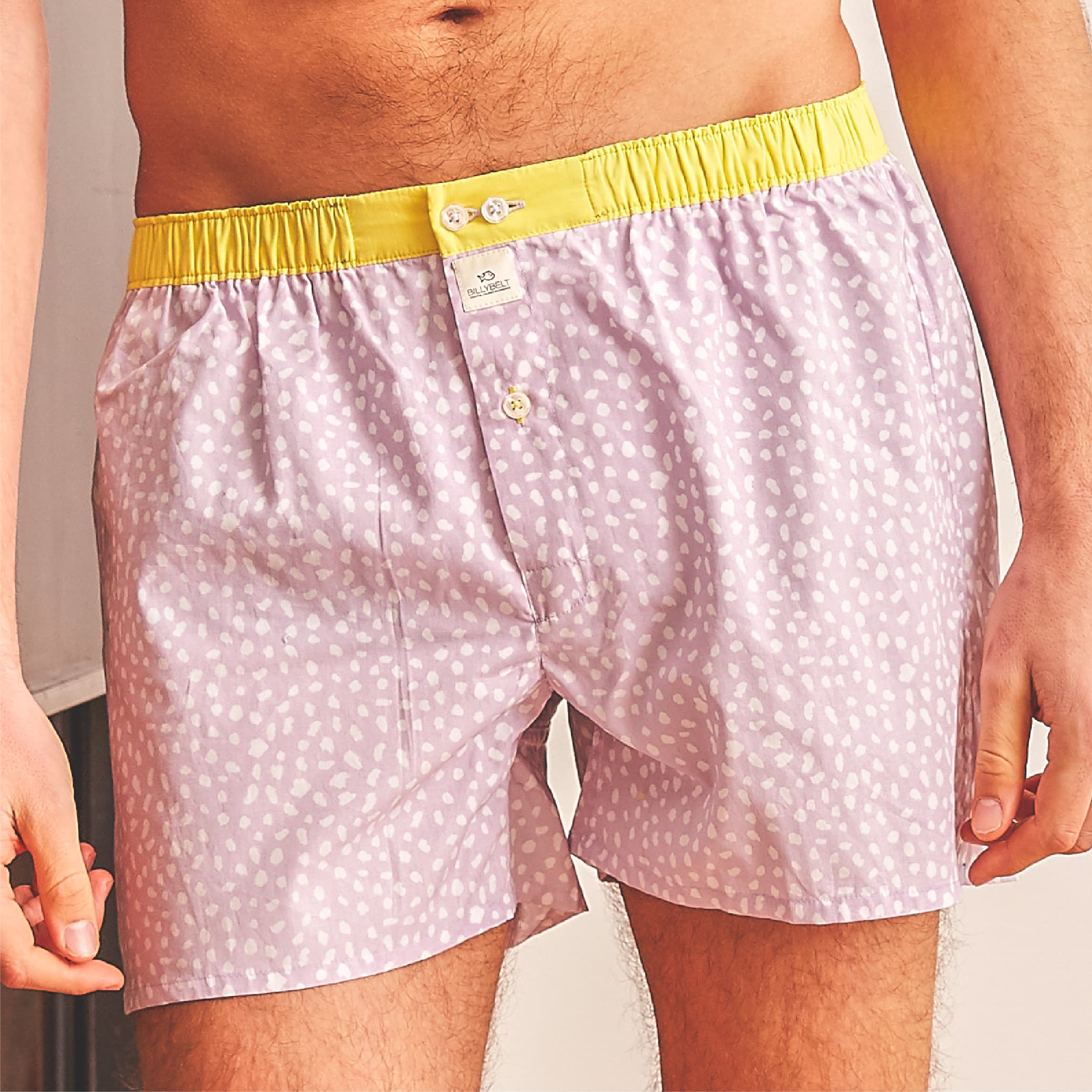 Boxer shorts 100% organic cotton Purple panther