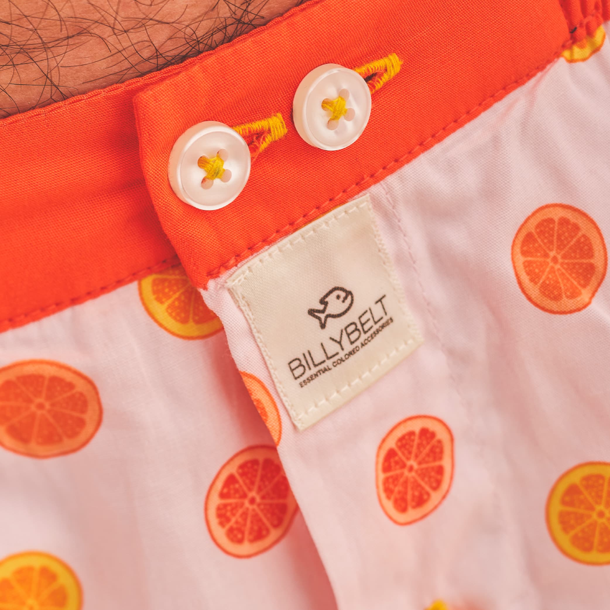 Boxer shorts 100% organic cotton Fruity orange