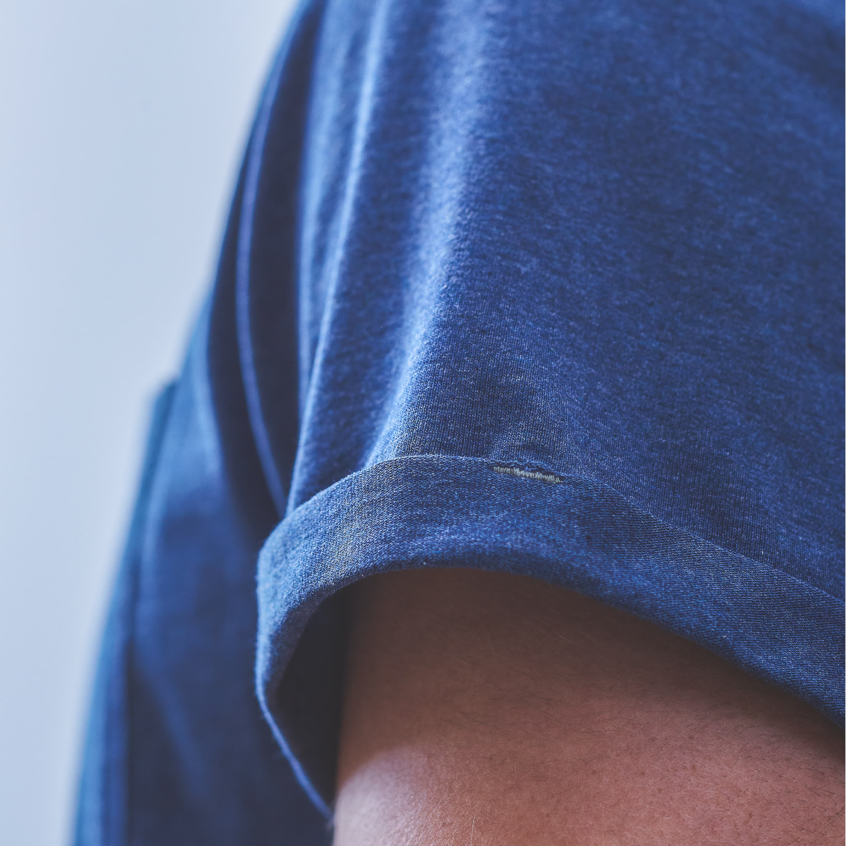 T-shirt 100% organic cotton Baroudeur – Mottled navy blue