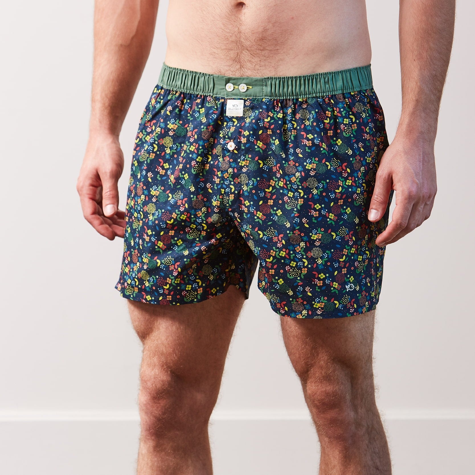 Boxer shorts 100% organic cotton Flores