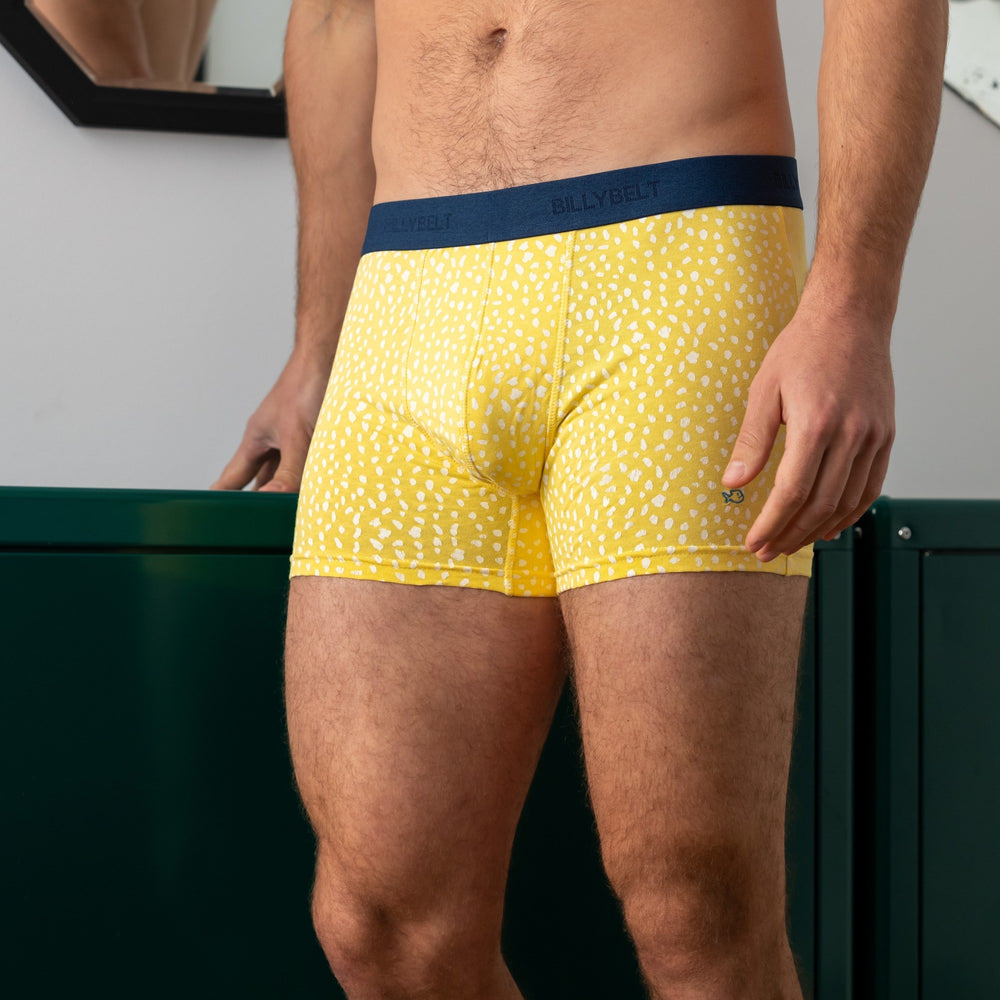 Boxer en coton biologique Yellow savage