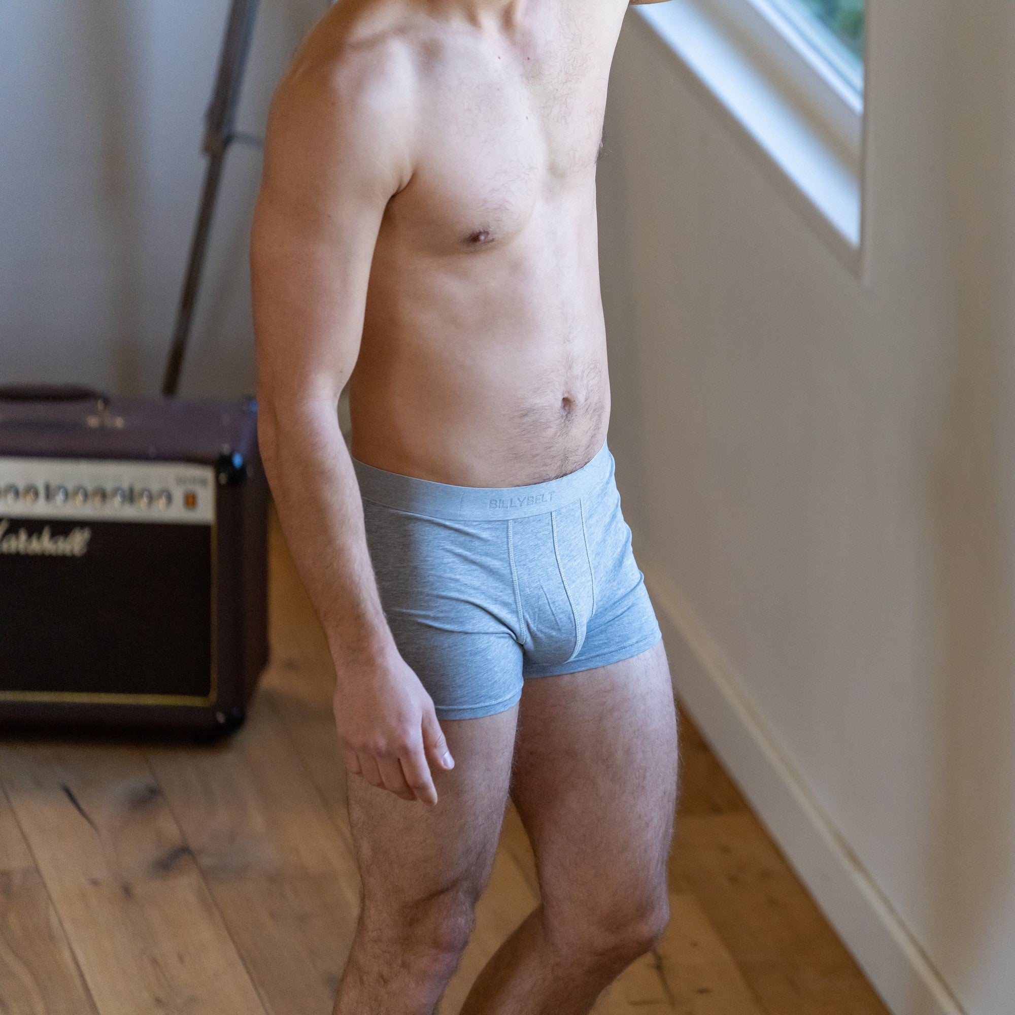 Boxer brief in organic cotton Light grey