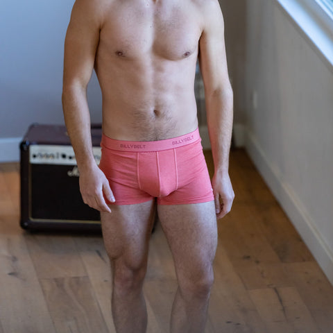 Boxer brief in organic cotton Coral red