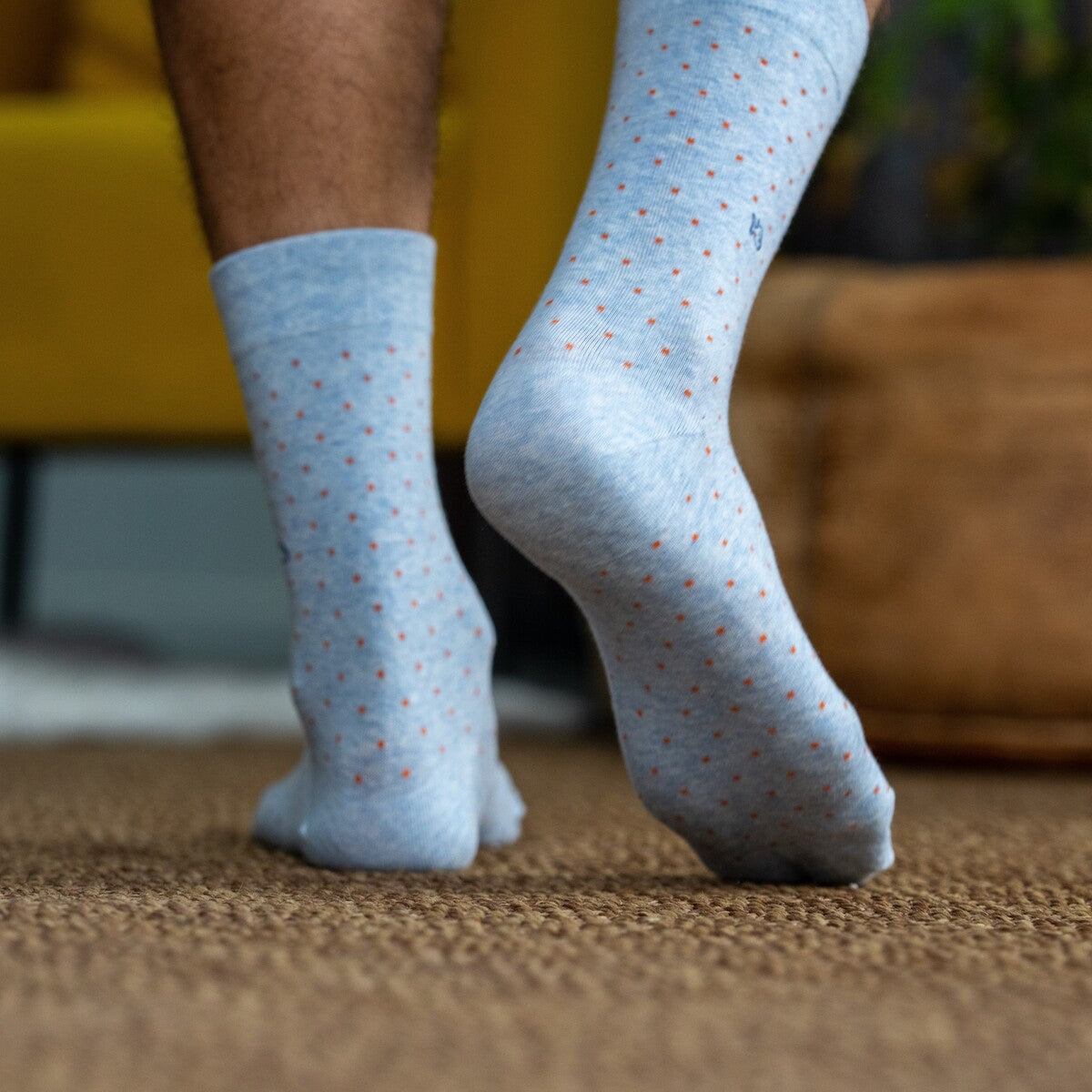 Socks in combed cotton Square - Yeti