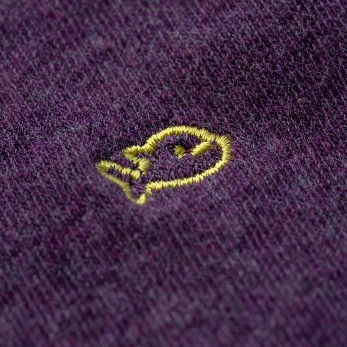 Chaussettes en coton peigné Unies - Deep purple