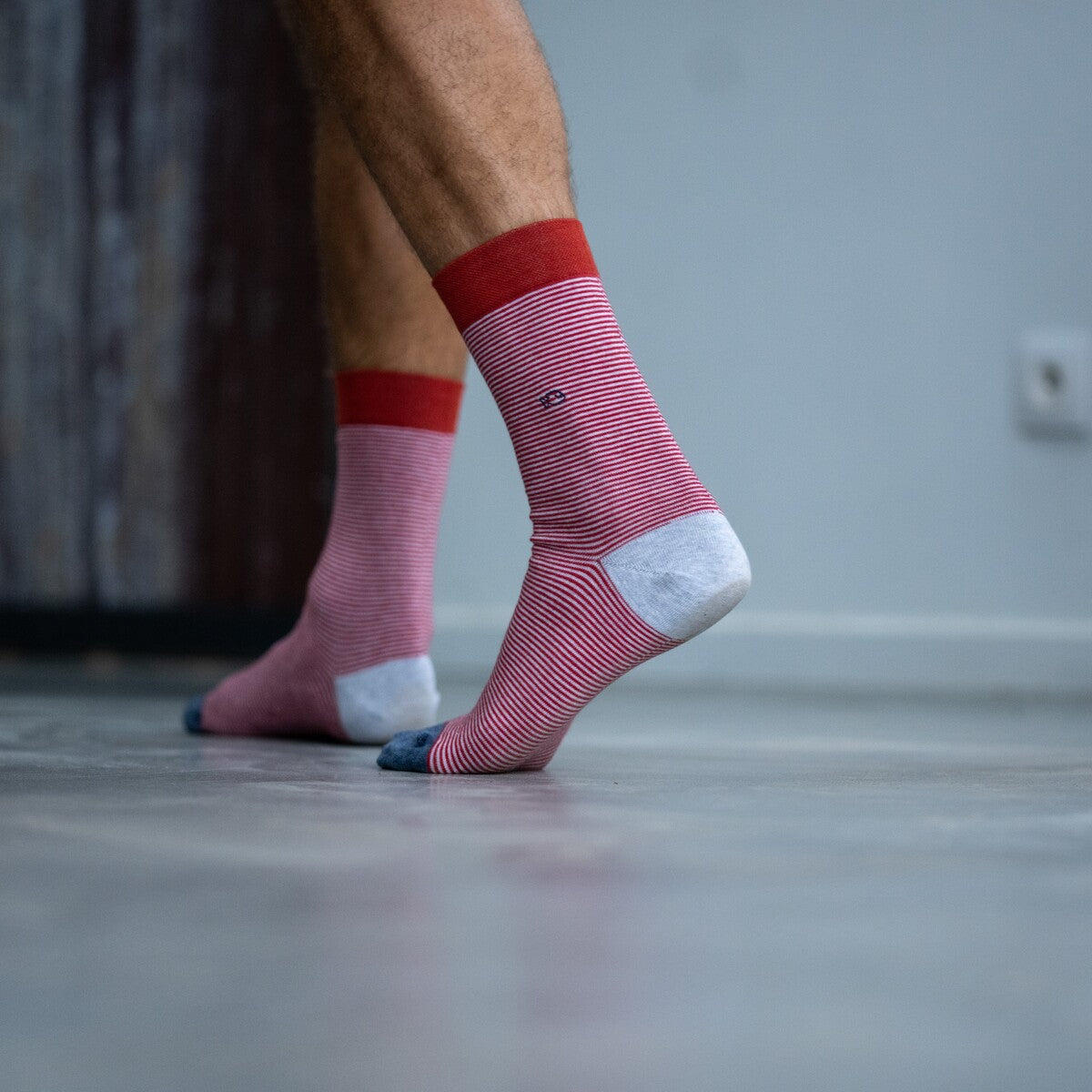 Chaussettes en coton peigné Rayées - Waldo