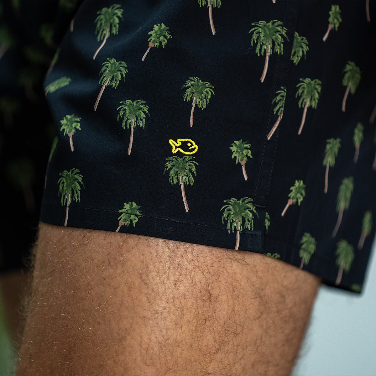 Organic cotton boxer shorts Palm Trees