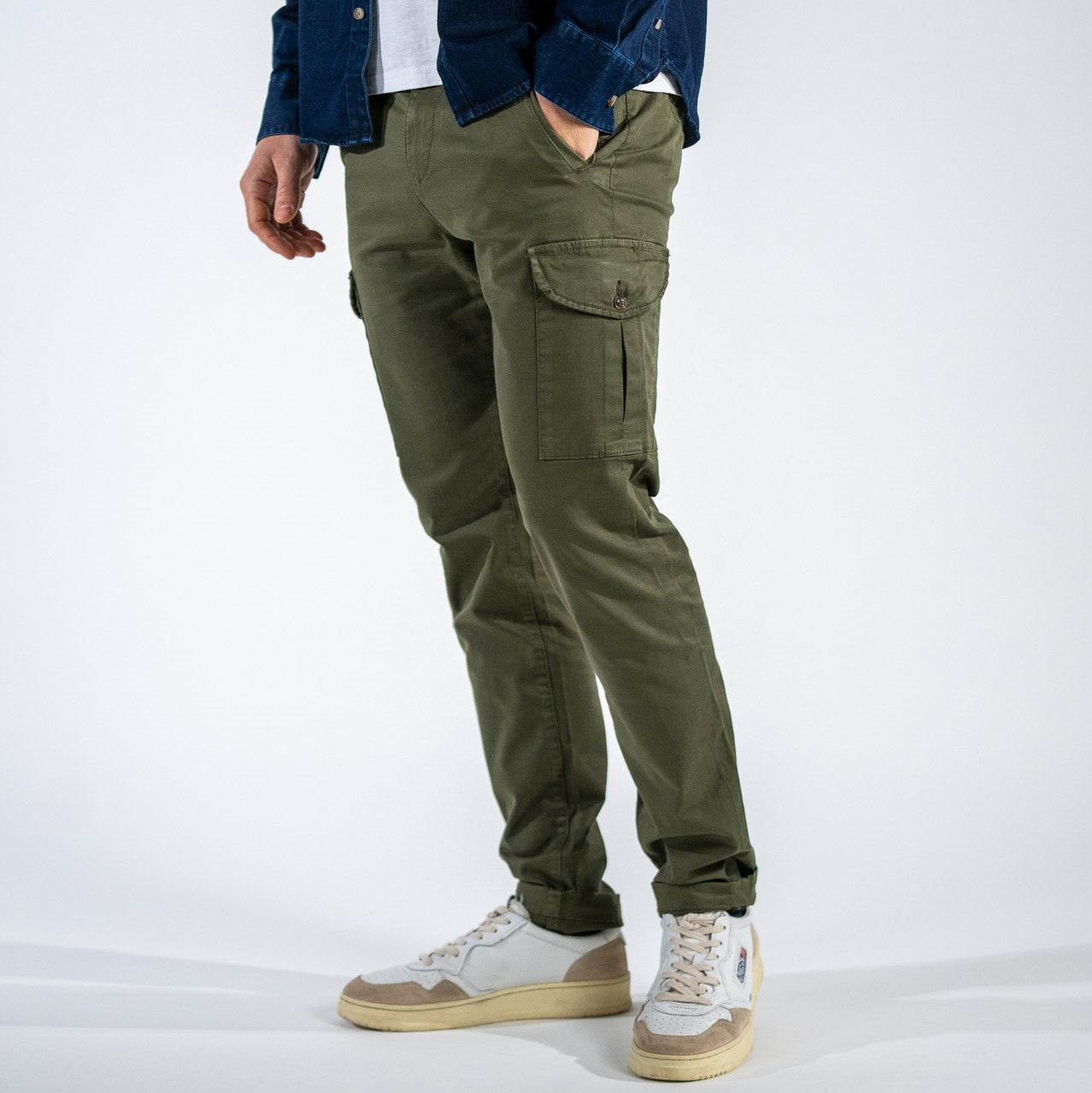 Pantalon cargo Kaki