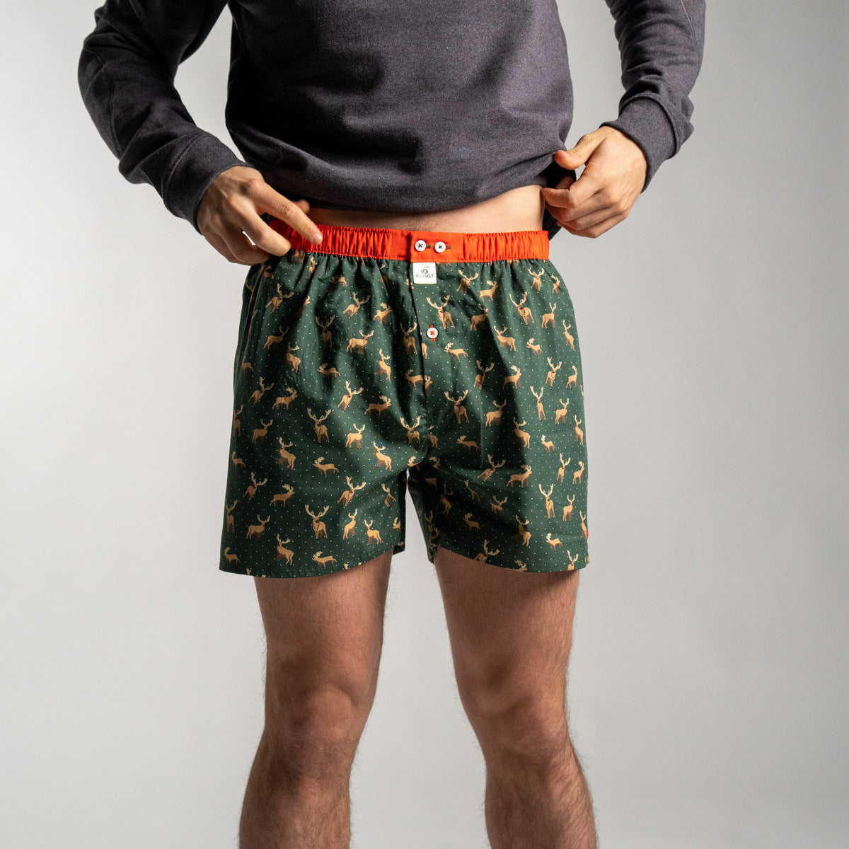 Boxer shorts 100% organic cotton Prancer