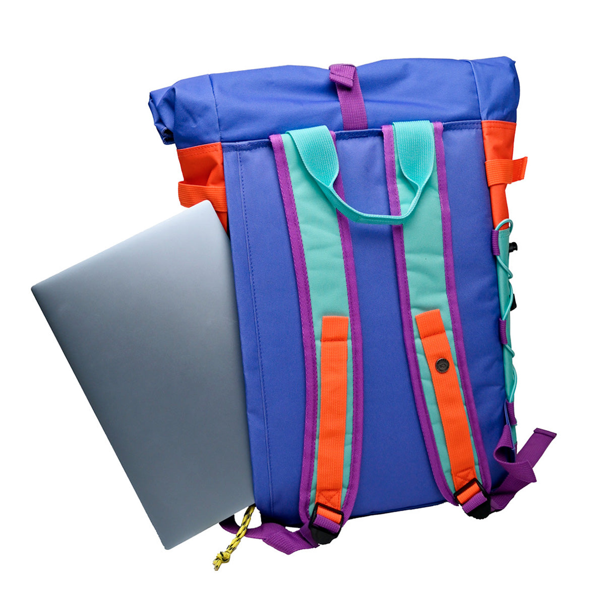 Backpack 100% recycled polyester Roll-top - Multicolored