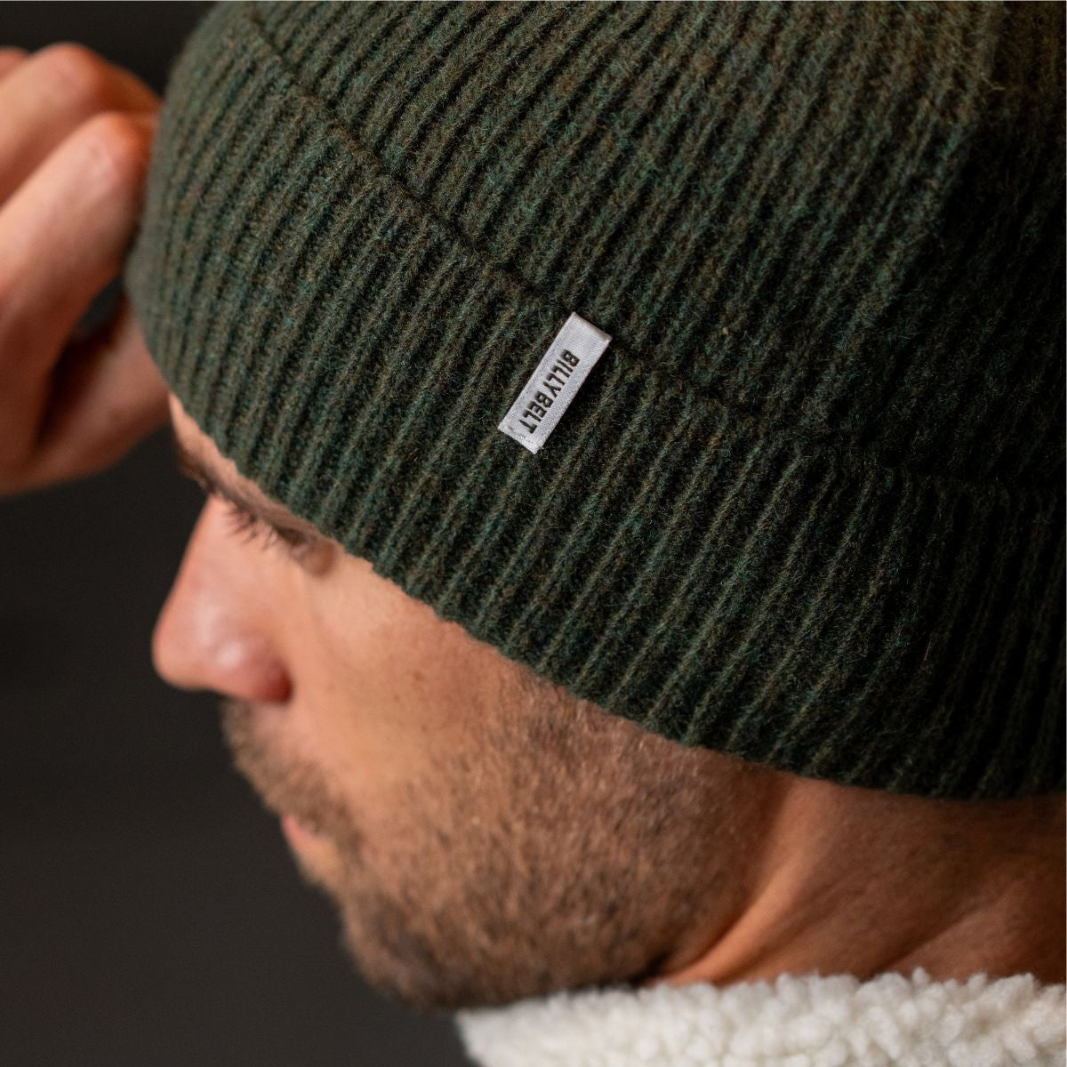 Lambswool hat Khaki