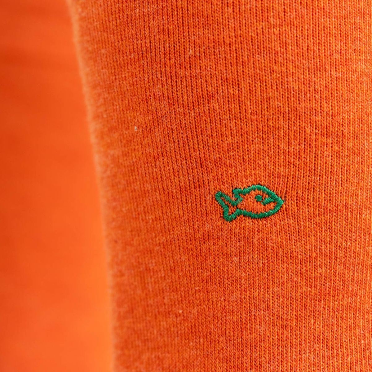 Chaussettes en coton peigné Unies - Orange