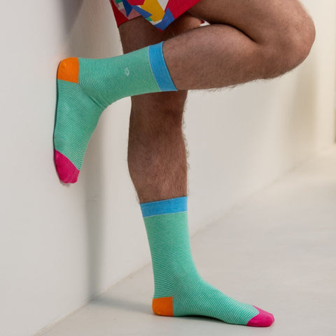 Socks in combed cotton Striped - Tutti frutti