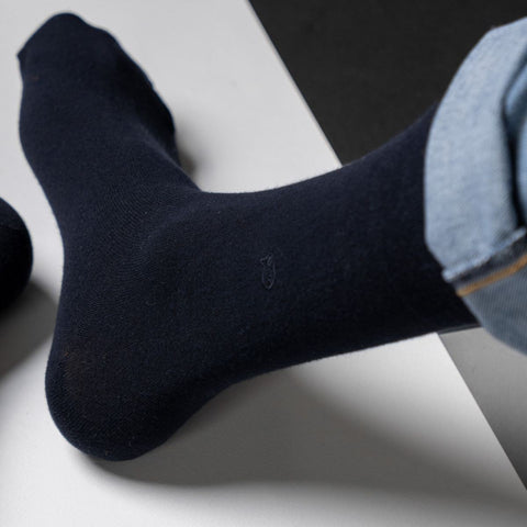 Socks in bamboo Plain - Navy