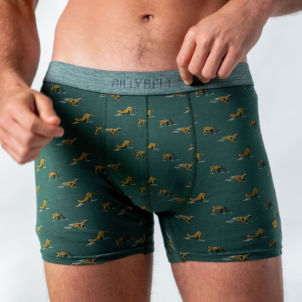 Boxer brief in organic cotton Green wild