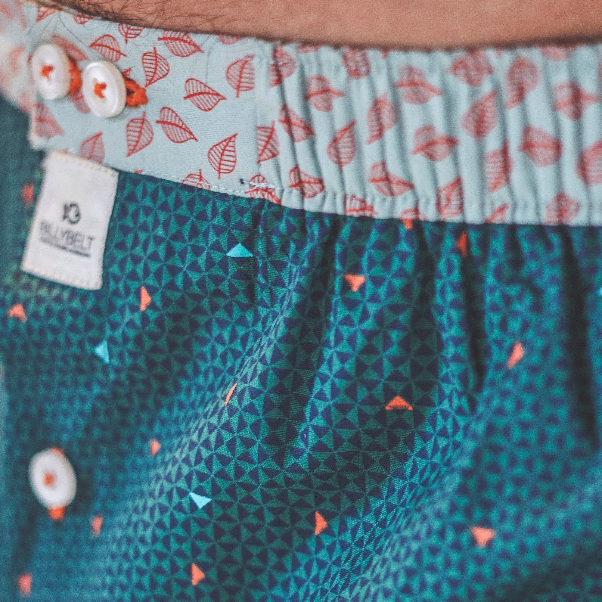 Boxer shorts 100% organic cotton Green illusion