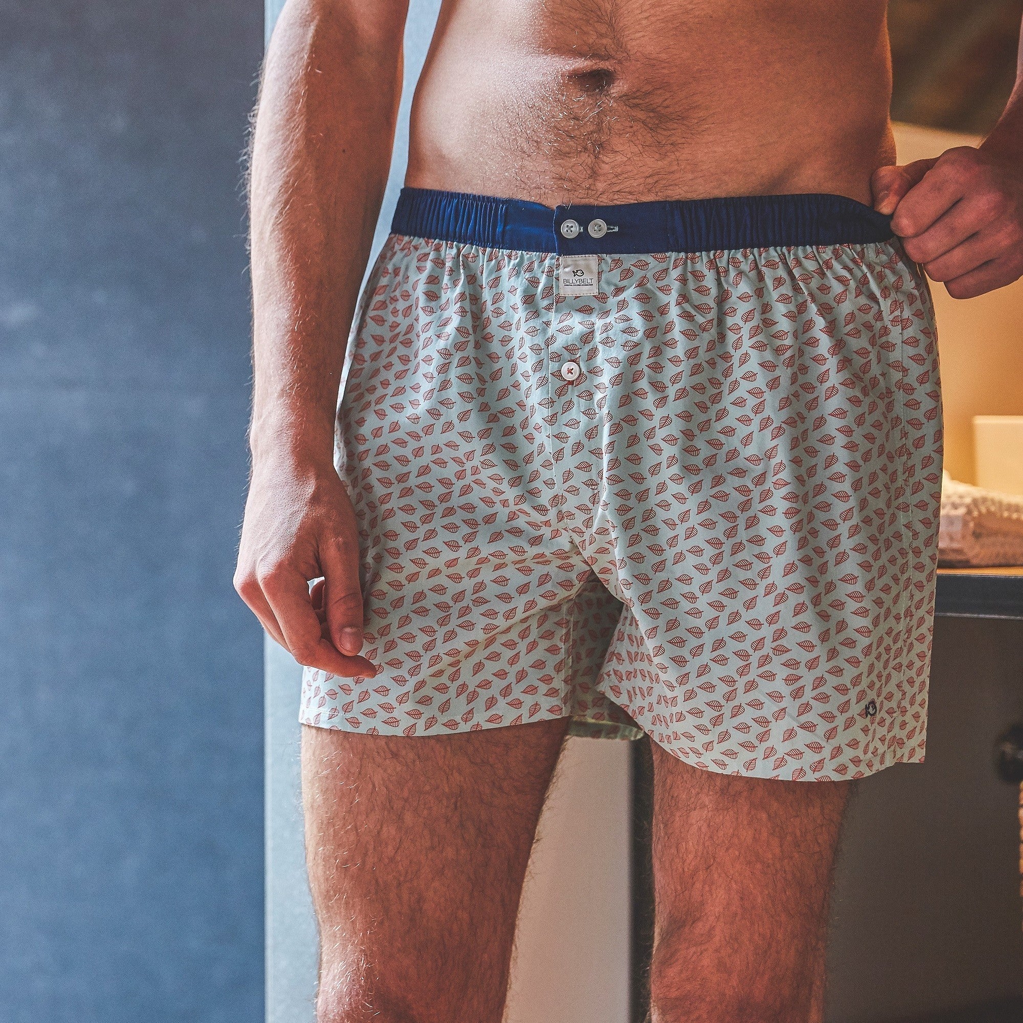 Boxer shorts 100% organic cotton Green jungle