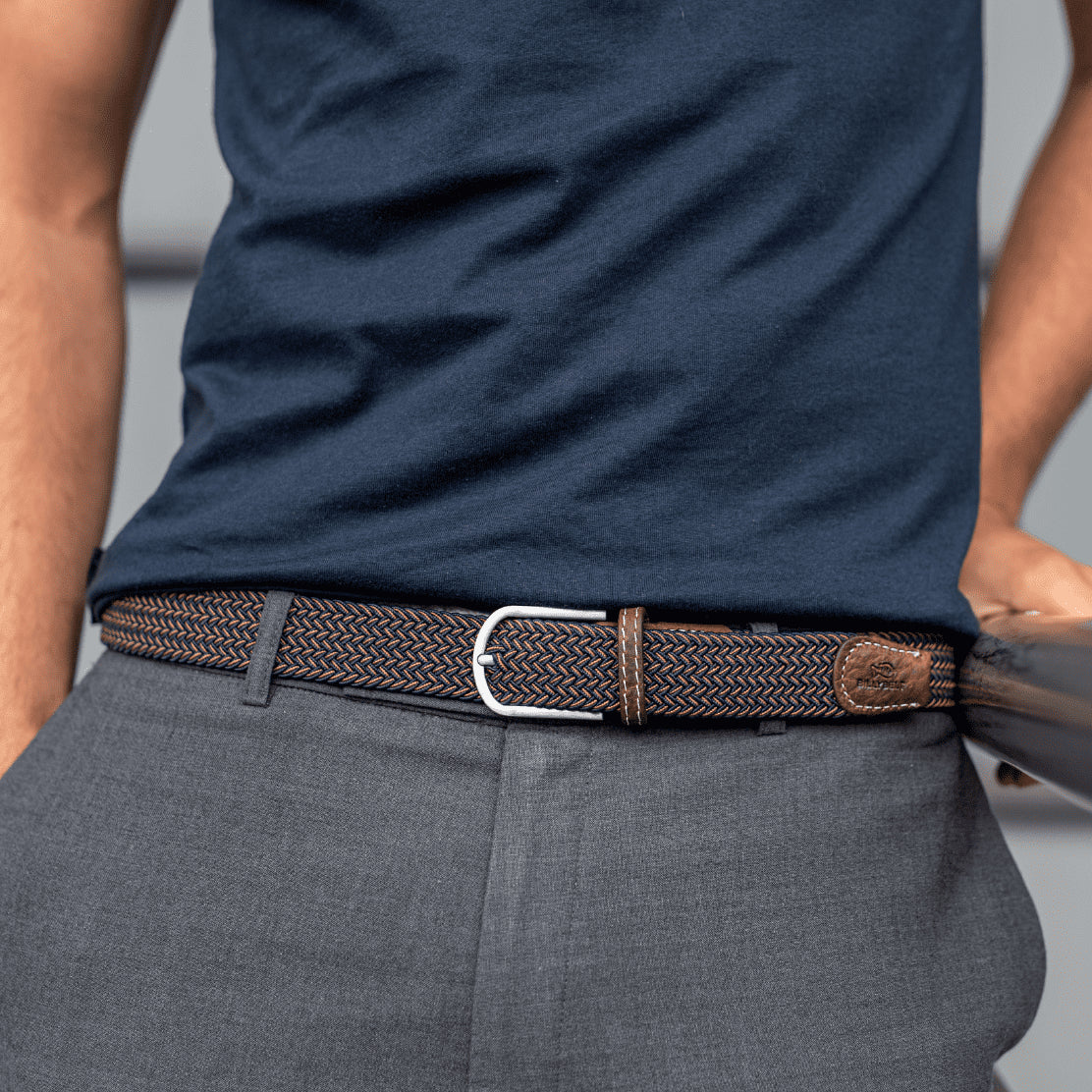 Elastic woven belt Havana