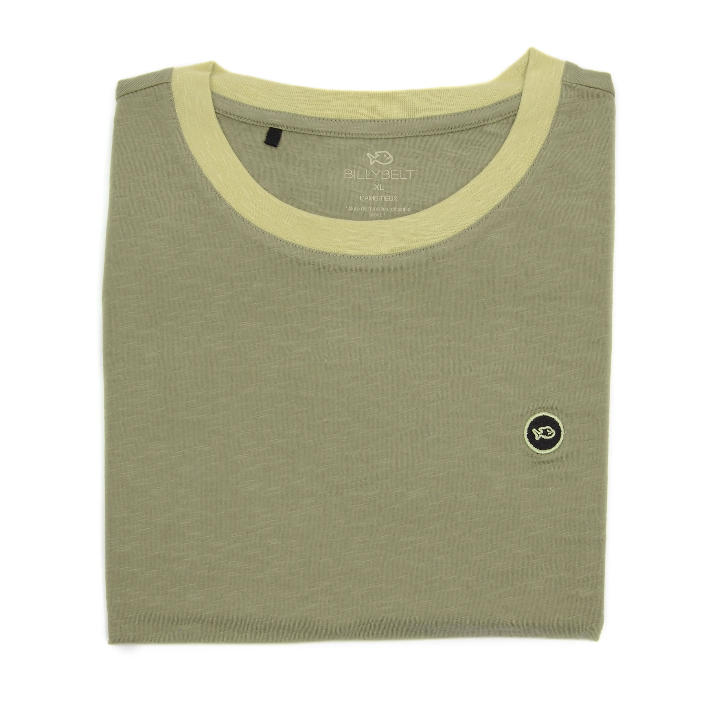 T-shirt 100% organic cotton Slubbed – Green