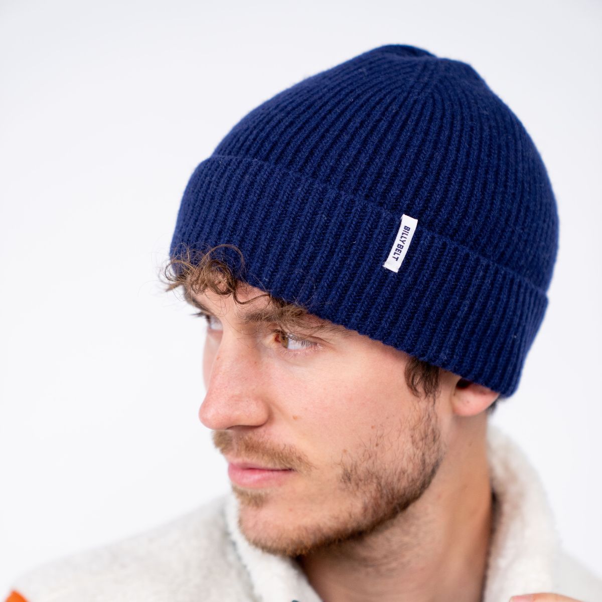 Lambswool hat Deep blue