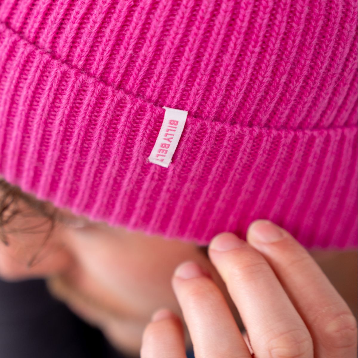 Lambswool hat Pink bubblegum