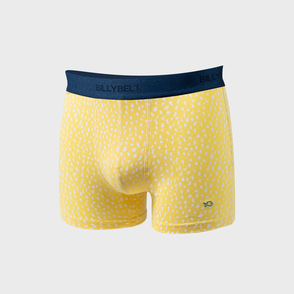 Boxer en coton biologique Yellow savage