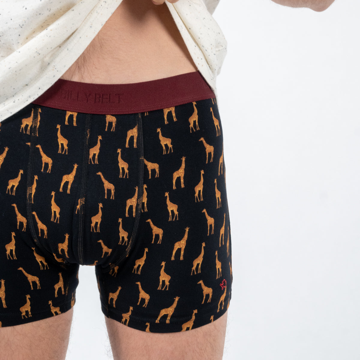 Boxer en coton biologique Girafe