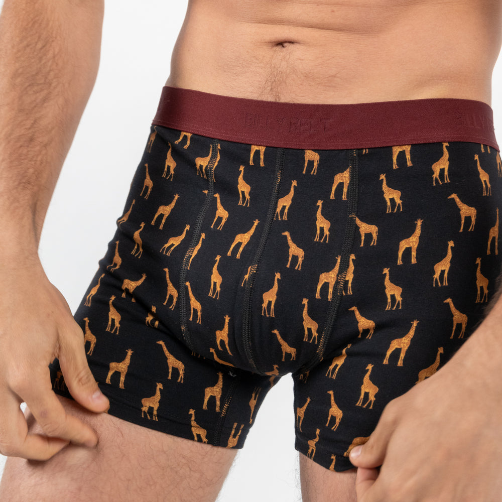 Boxer brief in organic cotton Giraffe