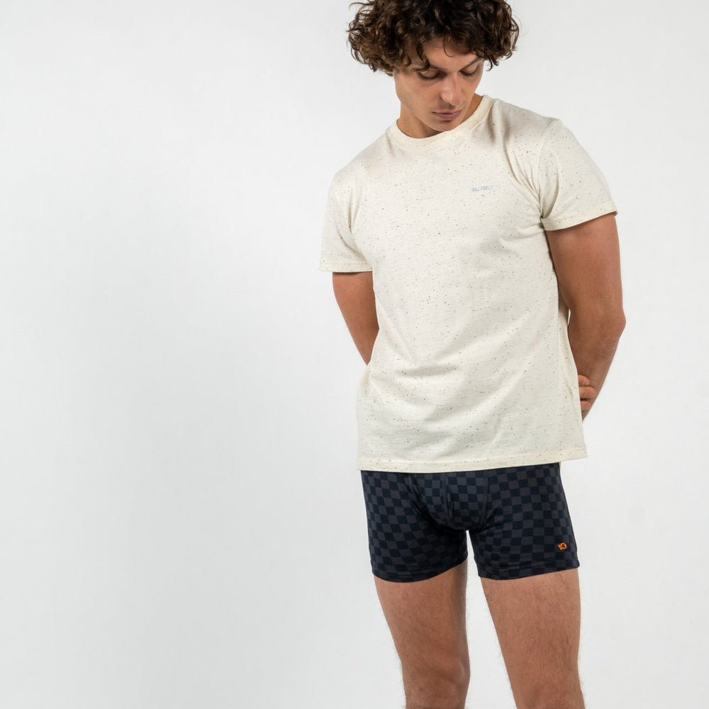 Boxer brief in organic cotton Checkmate