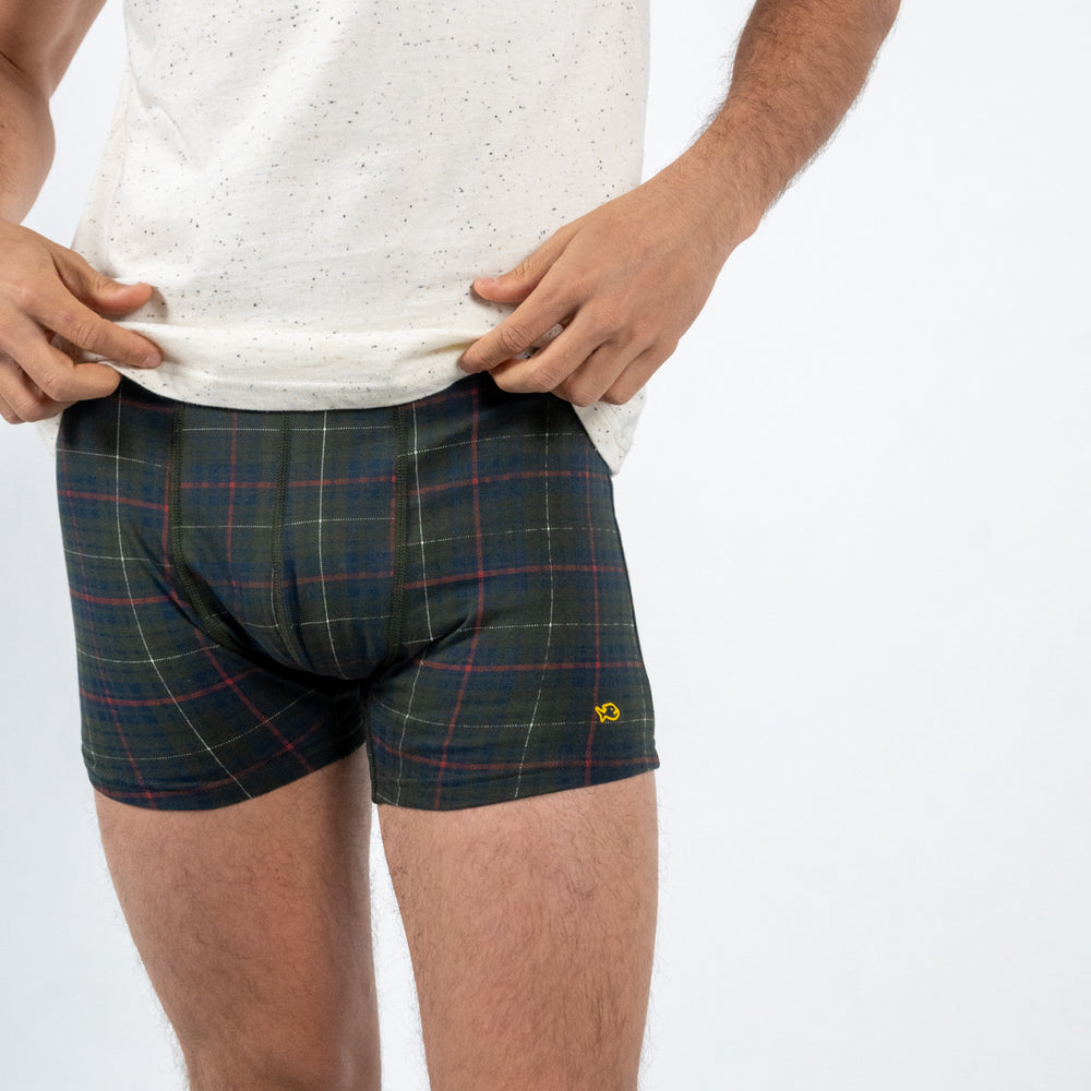 Boxer brief in organic cotton Highland