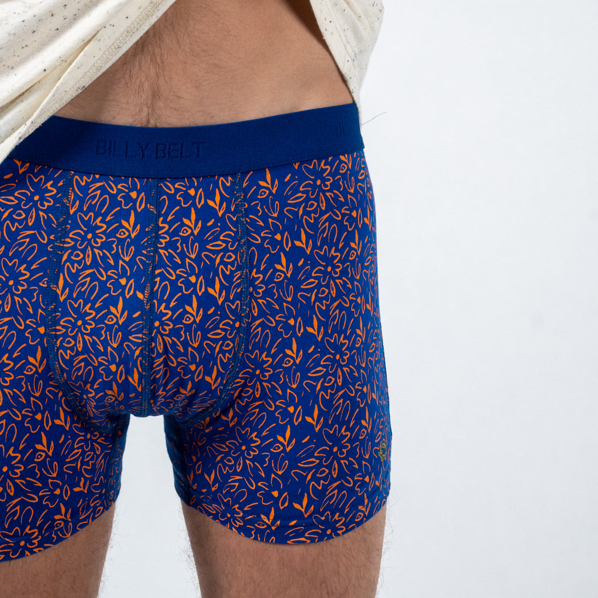 Boxer en coton biologique Flower power