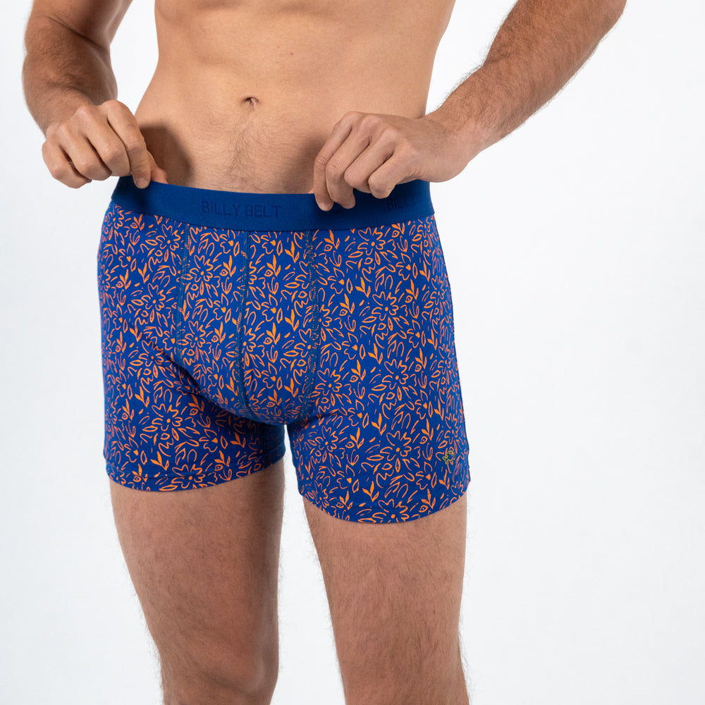 Boxer brief in organic cotton Flower power