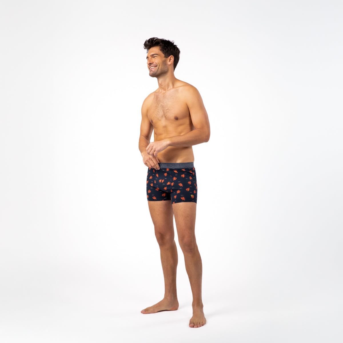 Boxer brief in organic cotton Lobster