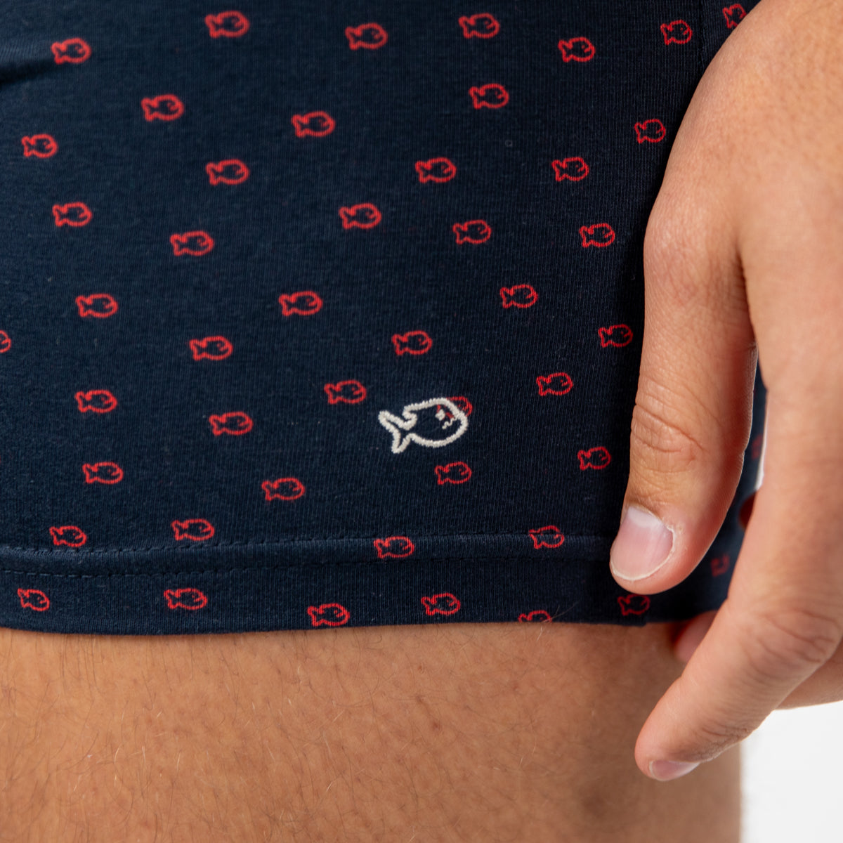 Boxer brief in organic cotton Billy red