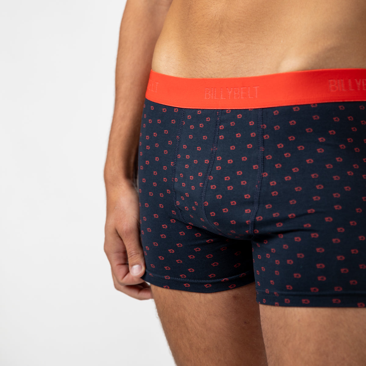 Boxer brief in organic cotton Billy red